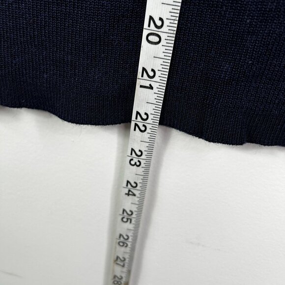 Norton McNaughton vintage black short sleeve mesh and‎ ribbed blouse size large - Picture 9 of 9